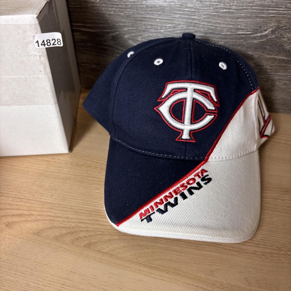 Minnesota Twins Hat Cap Strap Back Mens Navy White MLB Baseball Embroidered - Picture 10 of 10